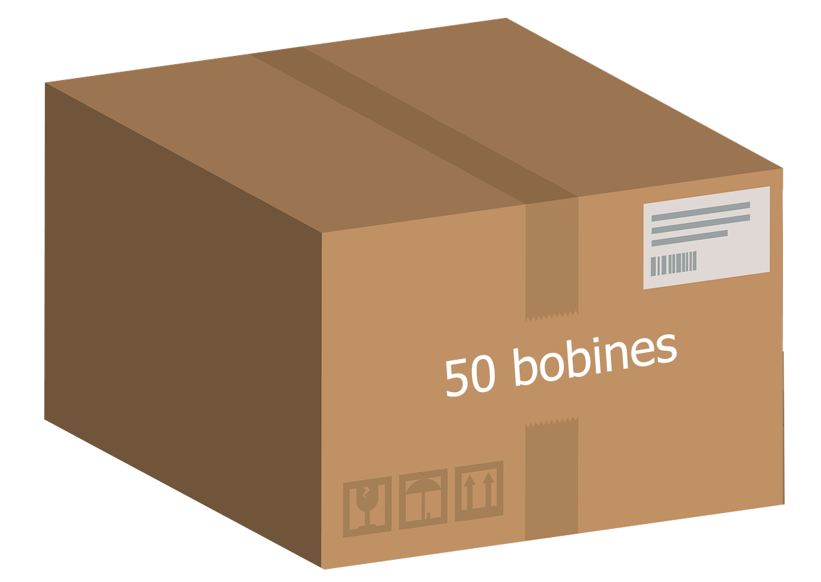 carton pour bobine papier thermique